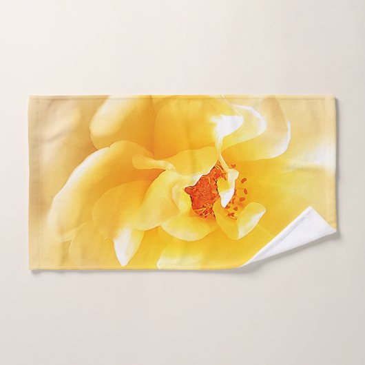 Witgele rozenzachte lichtkleuren bad handdoek (Handdoek)