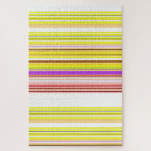 Witgele strepen legpuzzel