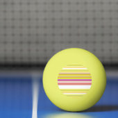 Witgele strepen pingpongballen (Net)