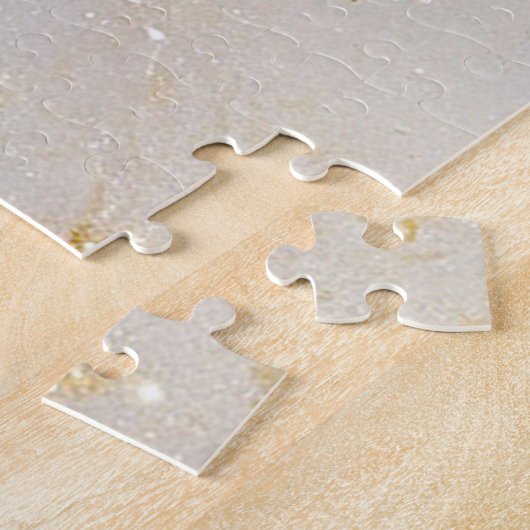 Witgoud Bloemen puzzel Legpuzzel (Zijkant)