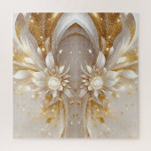 Witgoud Bloemen puzzel Legpuzzel (Verticaal)