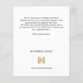 Witgoud script business logo Christmas Flyer (Achterkant)