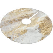 Witgouden borstel geschilderde textuur. kerstboom rok (Gekanteld)