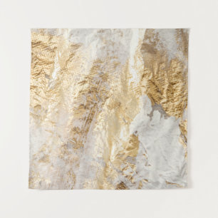 Witgouden borstel geschilderde textuur. wandkleed
