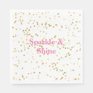 witgouden Confetti Servet