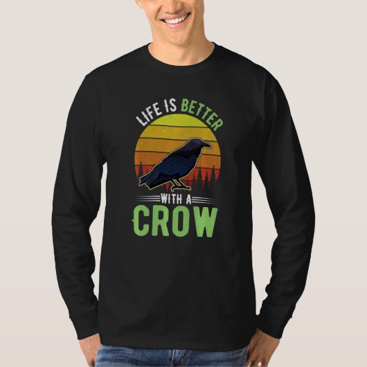 with a Crow Raven T-shirt (Voorkant)