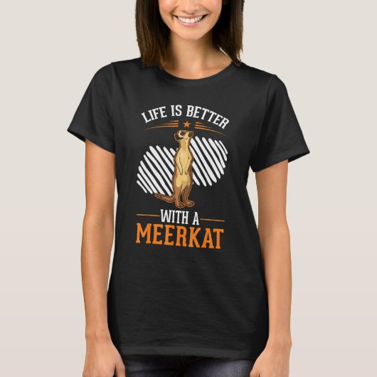 with a Meerkat T-shirt (Voorkant)