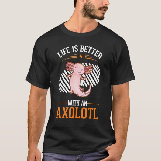 with an Axolotl T-shirt (Voorkant)
