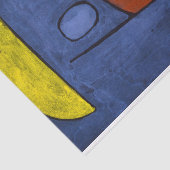 With an Umbrella by Paul Klee Tissuepapier (Detail)