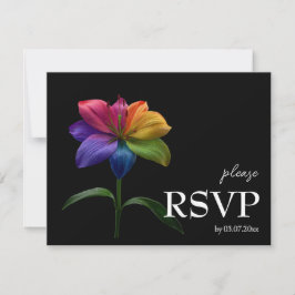 🌈 With Dietary choice RSVP Technicolor Love  Kaartje