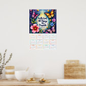 With God, All Things Are Possible 2026 Calendar  Poster (Keuken)