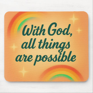 with God all things are possible Christian faith Muismat