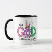 With God All Things Are Possible Easter Coffee Mug (Gauche)