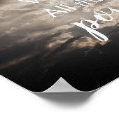 With God Are Possible Bible Verse Poster (Coin)