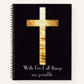 With God Spiral Notebook Journal (Devant)