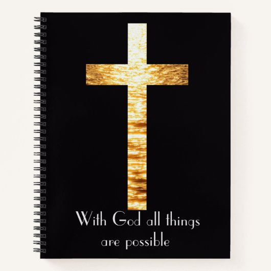 With God Spiral Notebook Journal (Devant)