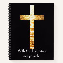 With God Spiral Notebook Journal Notitieboek