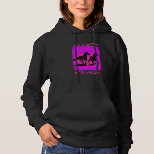 With Horses Hoodie (Voorkant)