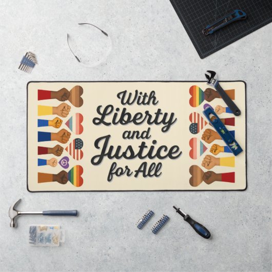 With Liberty and Justice for All Protest Freedom (Poste de travail)