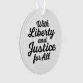 With Liberty and Justice for All Protest Freedom (devant)