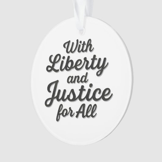 With Liberty and Justice for All Protest Freedom (devant)