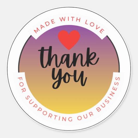 With Love Heart Sticker – Minimal Cute Love  (Voorkant)