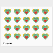 With Love Heart Sticker – Minimal Cute Love  (Feuille)