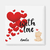 With Love Personalized Magnet (Devant)