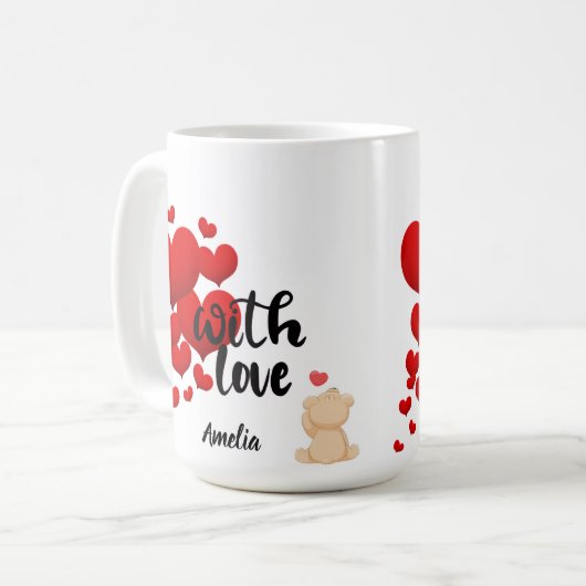 With Love Personalized Mug (Devant gauche)