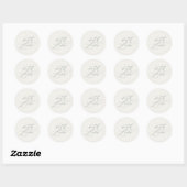 With Love Wedding Favor Stickers  (Feuille)