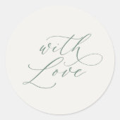 With Love Wedding Favor Stickers  (Devant)