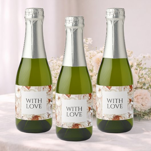 With Love Wedding Sparkling Wijnetiket