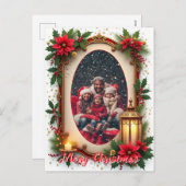 With own photo Snowy Sentiments Feestdagenkaart (Voorkant / Achterkant)