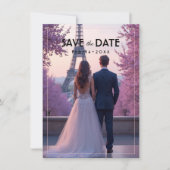 With photo Amour Éternel Save the Date (Devant)