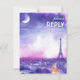 With Song Request Amour Éternel RSVP Card 