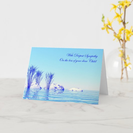 With sympathy on loss of child kaart (Gele Bloem)