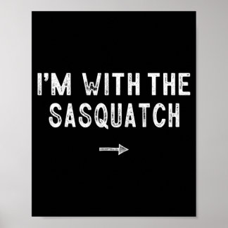 With The Sasquatch Costume Matching Lazy Halloween Poster