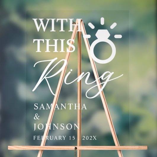 With This Ring Personalized Wedding (Neutre)