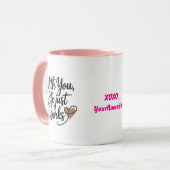 With You Life Just Works Personalized Mug Mok (Voorkant links)