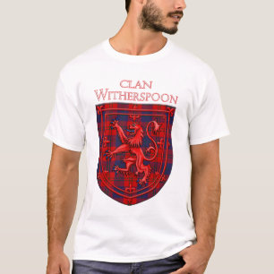 Witherspoon Tartan Scottish Plaid Lion Rampant T-shirt