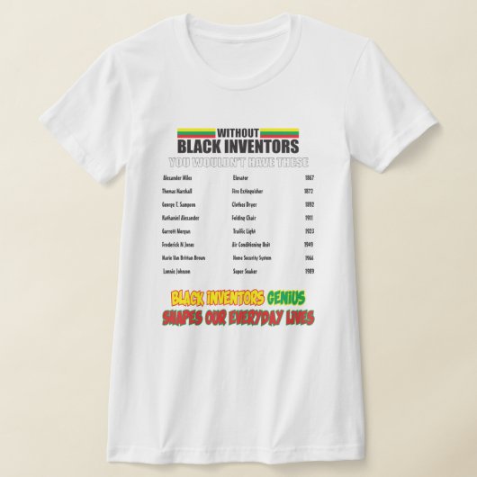 Without Black Inventors T-Shirt (Poser)
