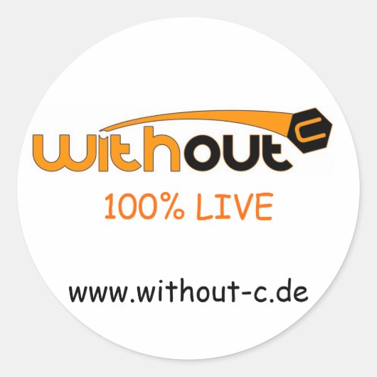 Without-C Sticker (Voorkant)