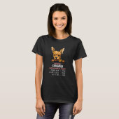 without Chihuahua dog everything is stupid_3 T-shirt (Voorkant volledig)