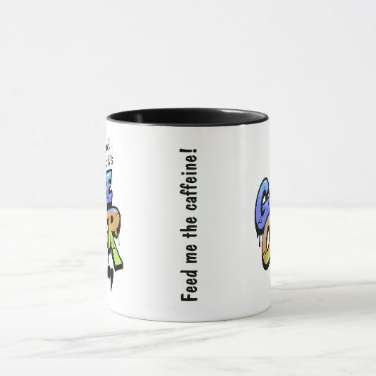 Without Coffee It’s Game Over – Graffiti Style Mug (Centre)