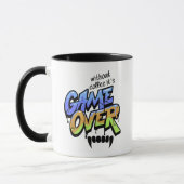 Without Coffee It’s Game Over – Graffiti Style Mug Mok (Links)