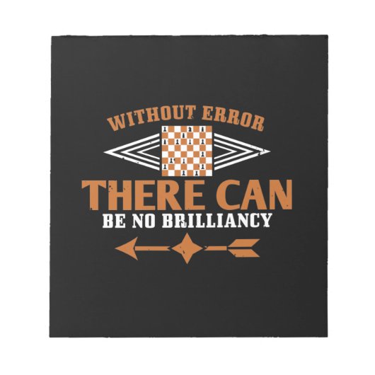 Without Error There Can Be No Brilliancy Notitieblok (Voorkant)