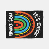 Without Hearing - Deaf - Unable To Hear - Deaf Awa Fleece Deken (Voorkant (Horizontaal))