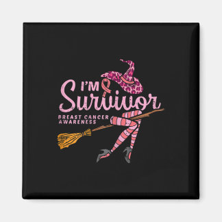 Witje Im a Survivor Halloween Breast Cancer Awaren Magneet