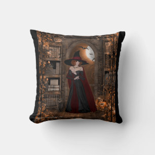 Witje met Black Cat Fantasy Pillow Kussen