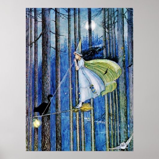 Witje op haar stok poster (Voorkant)